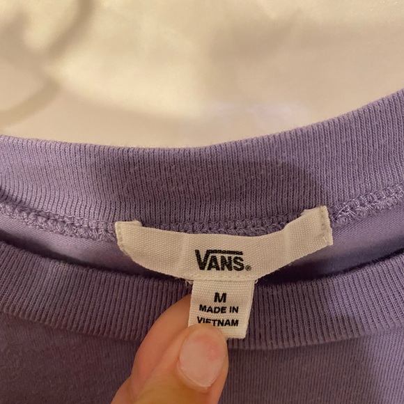 Lilac purple vans cropped tee - Picture 3 of 3